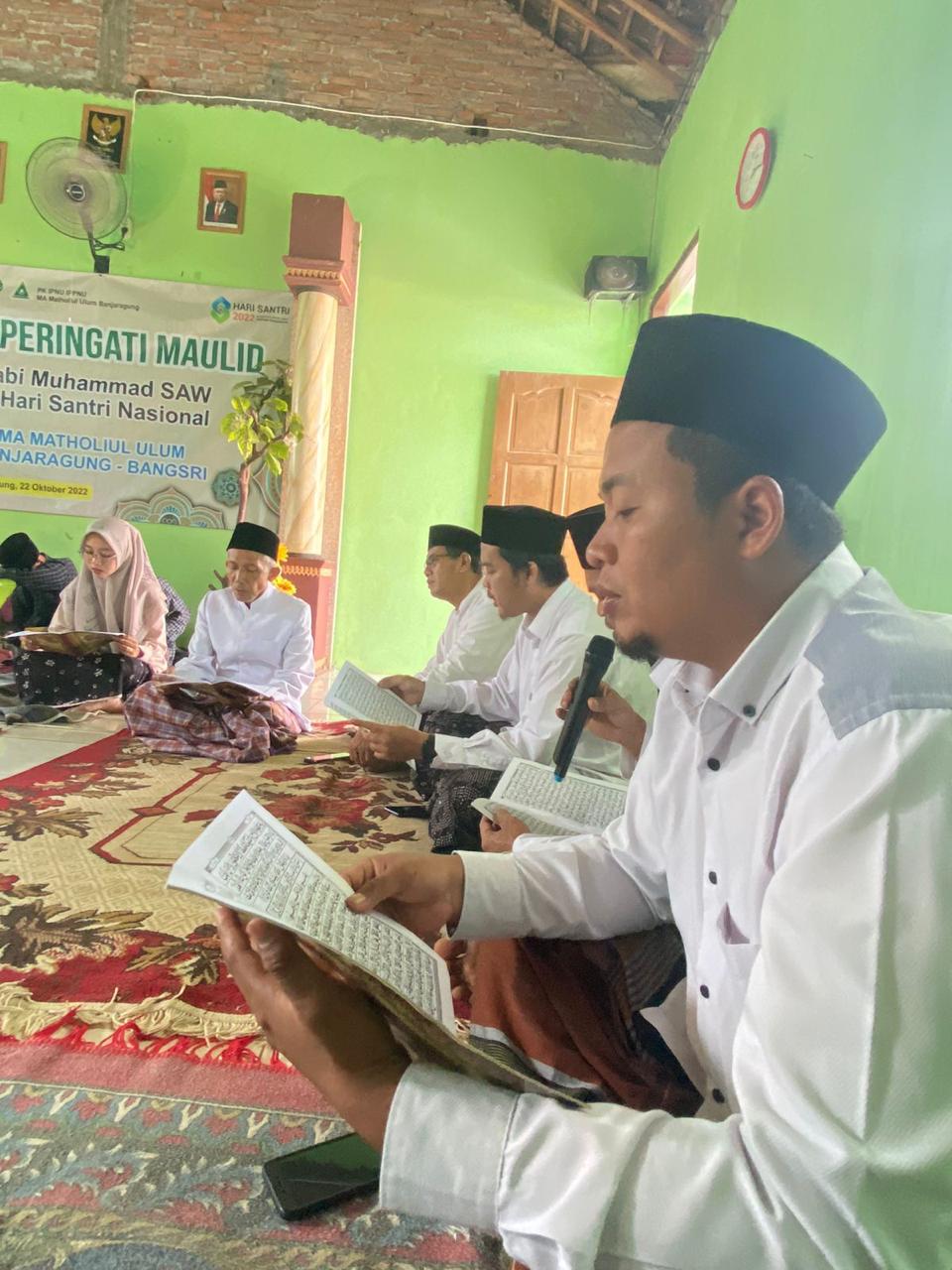 Pembacaan al-Quran dalam acara Peringatan Maulid Nabi dan HSN, Sabtu (22/10)